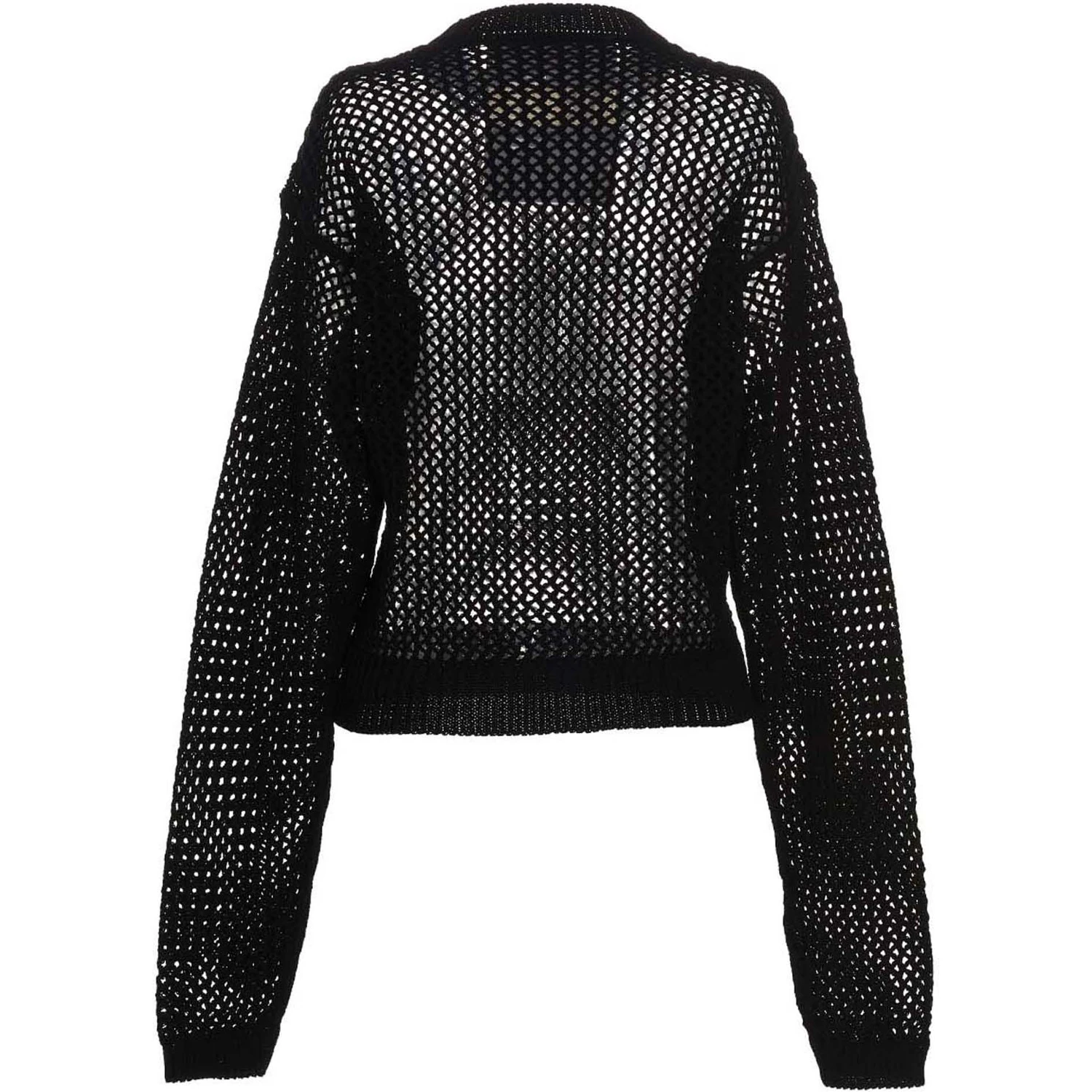Black Cotton Cardigan