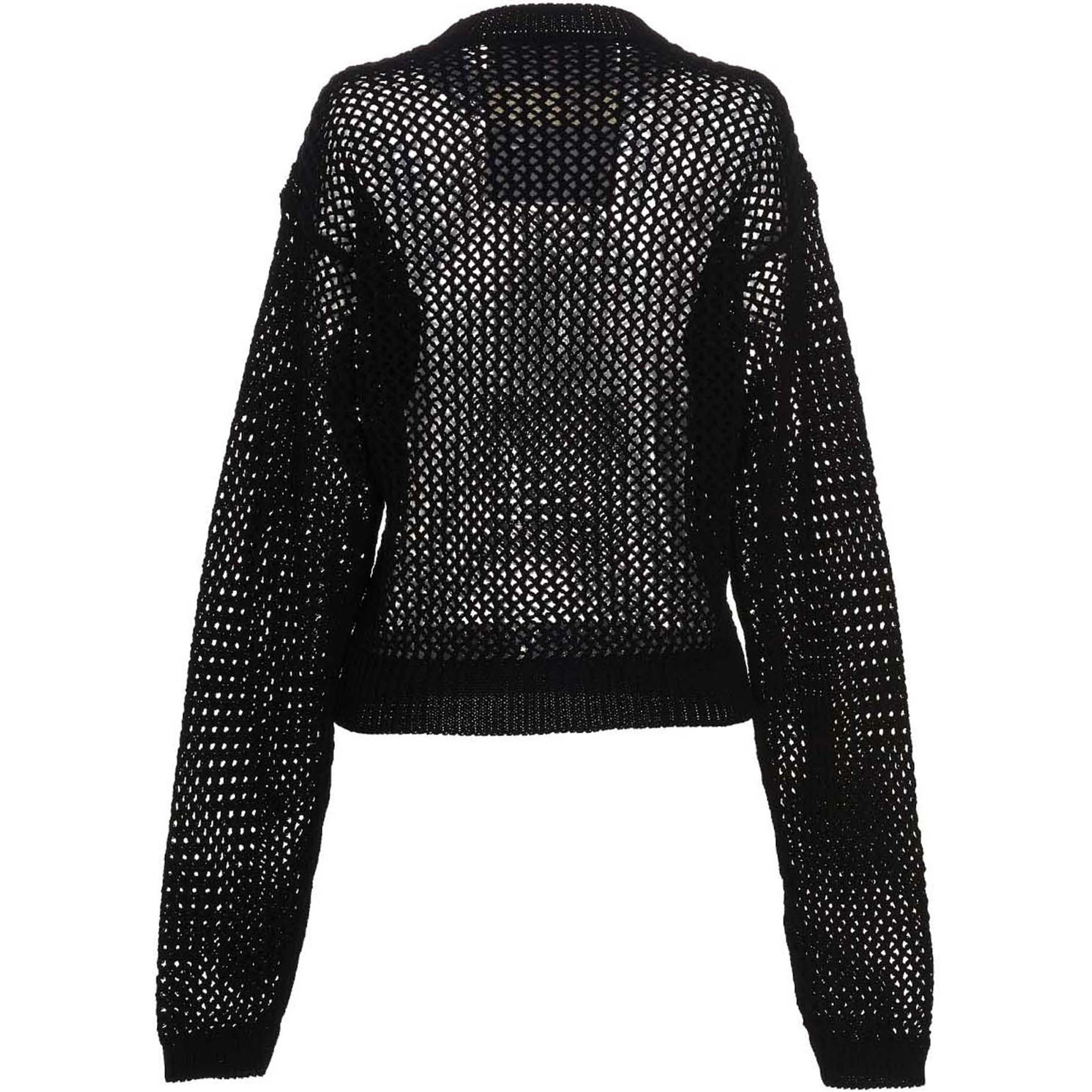 Black Cotton Cardigan