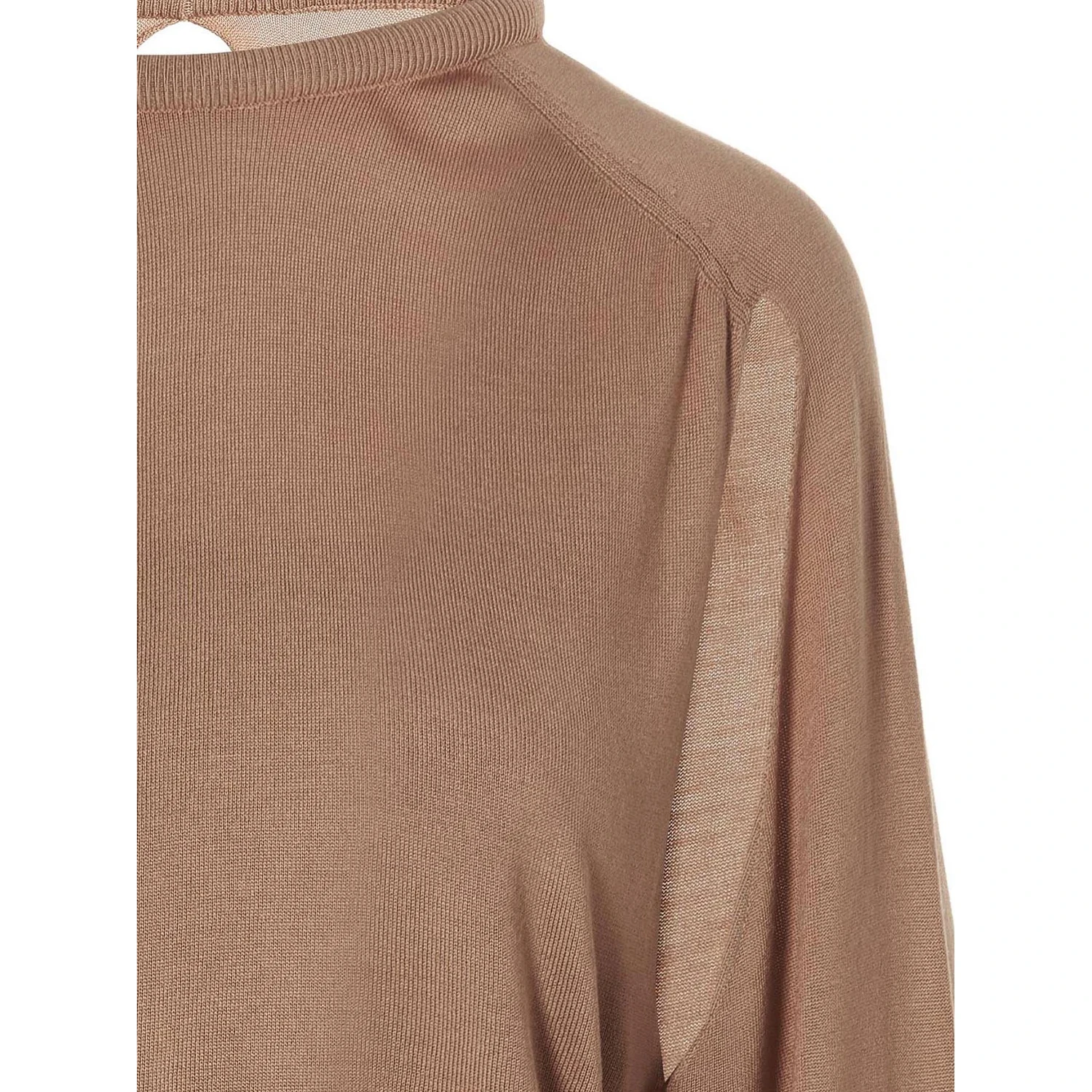 Beige Silk Cardigan