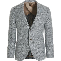 Blue Silk Blazer
