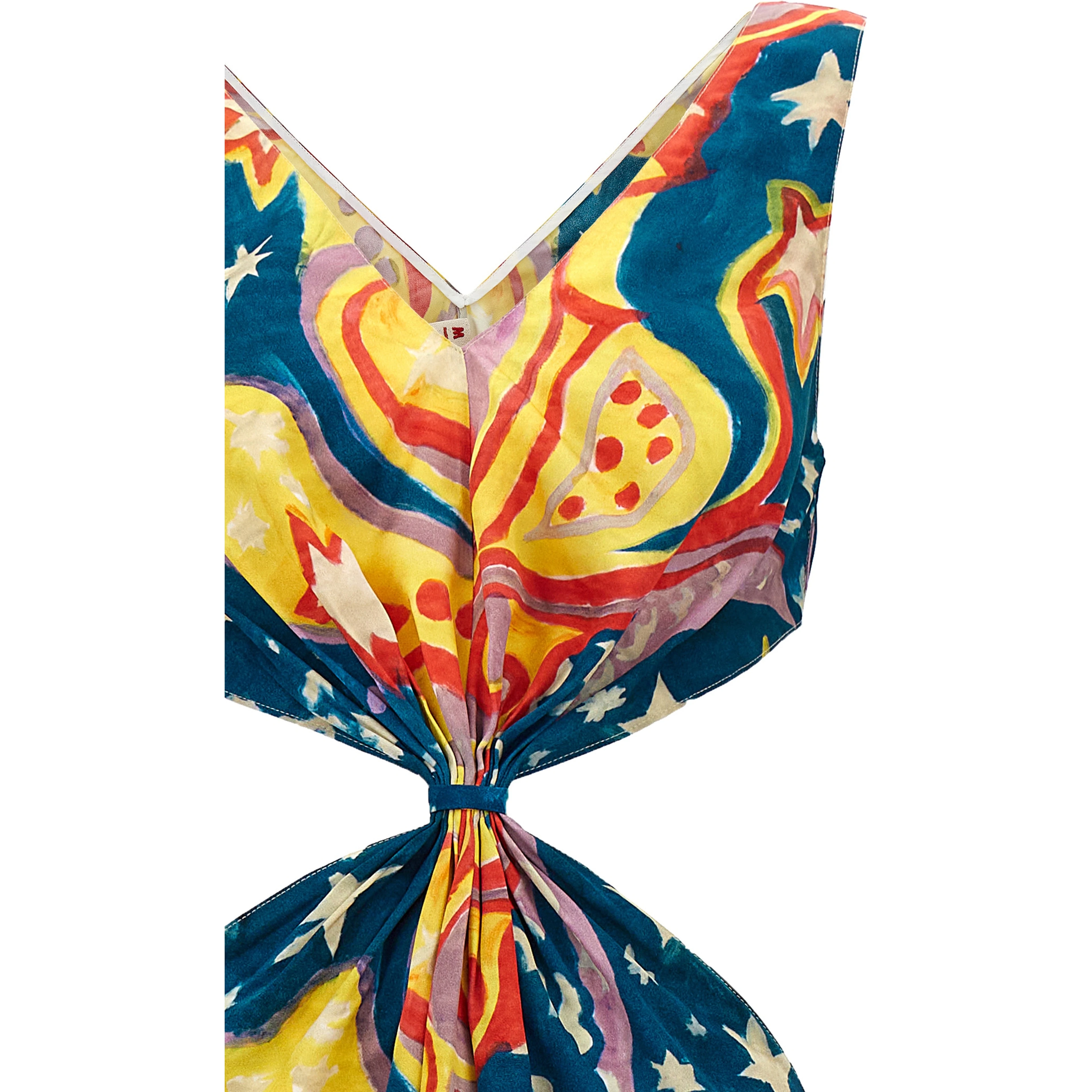 Multicolor Viscose Long Dress