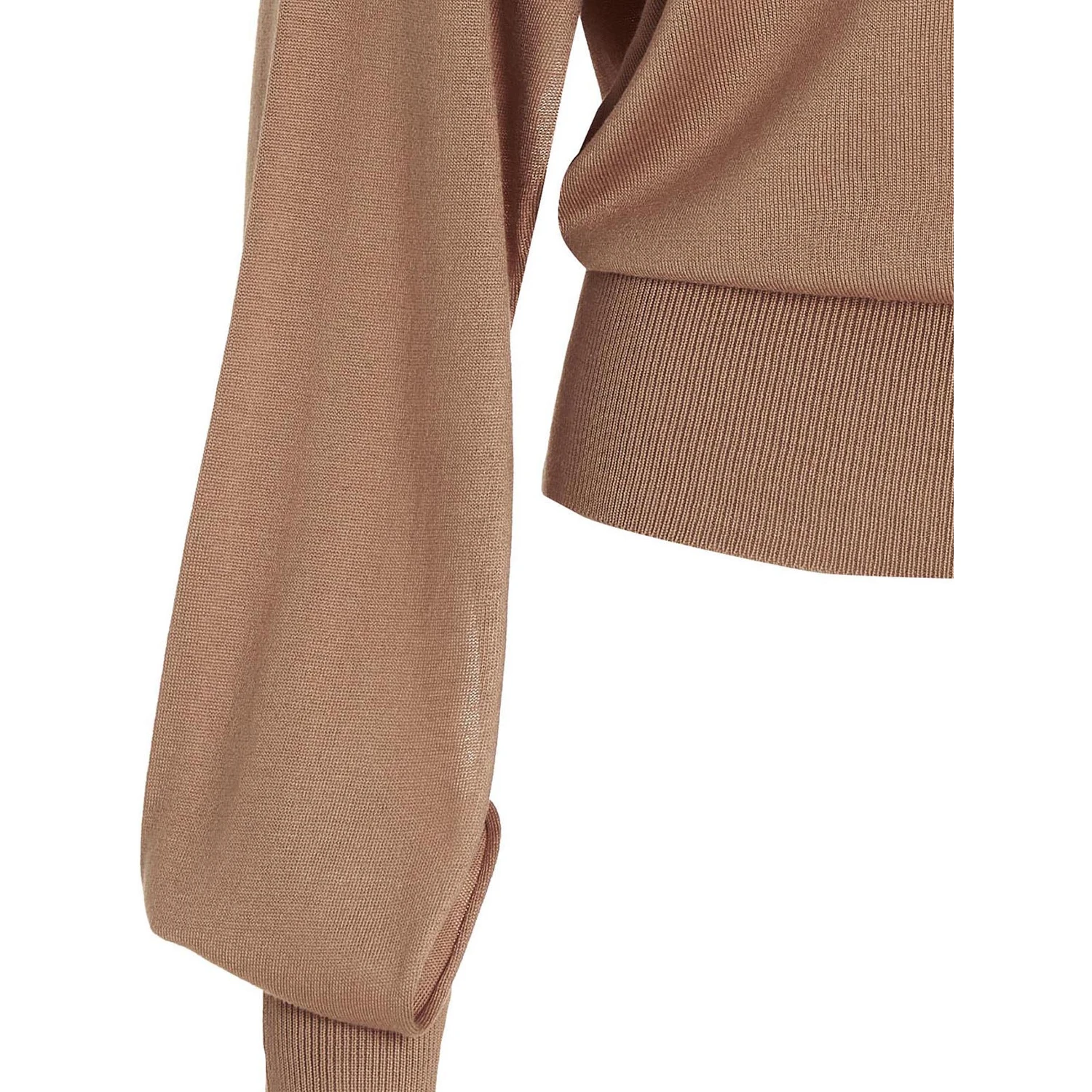 Beige Silk Cardigan