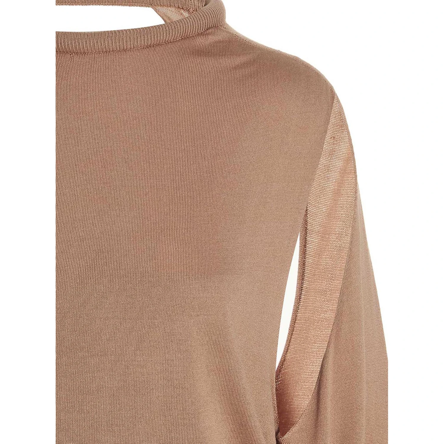 Beige Silk Cardigan
