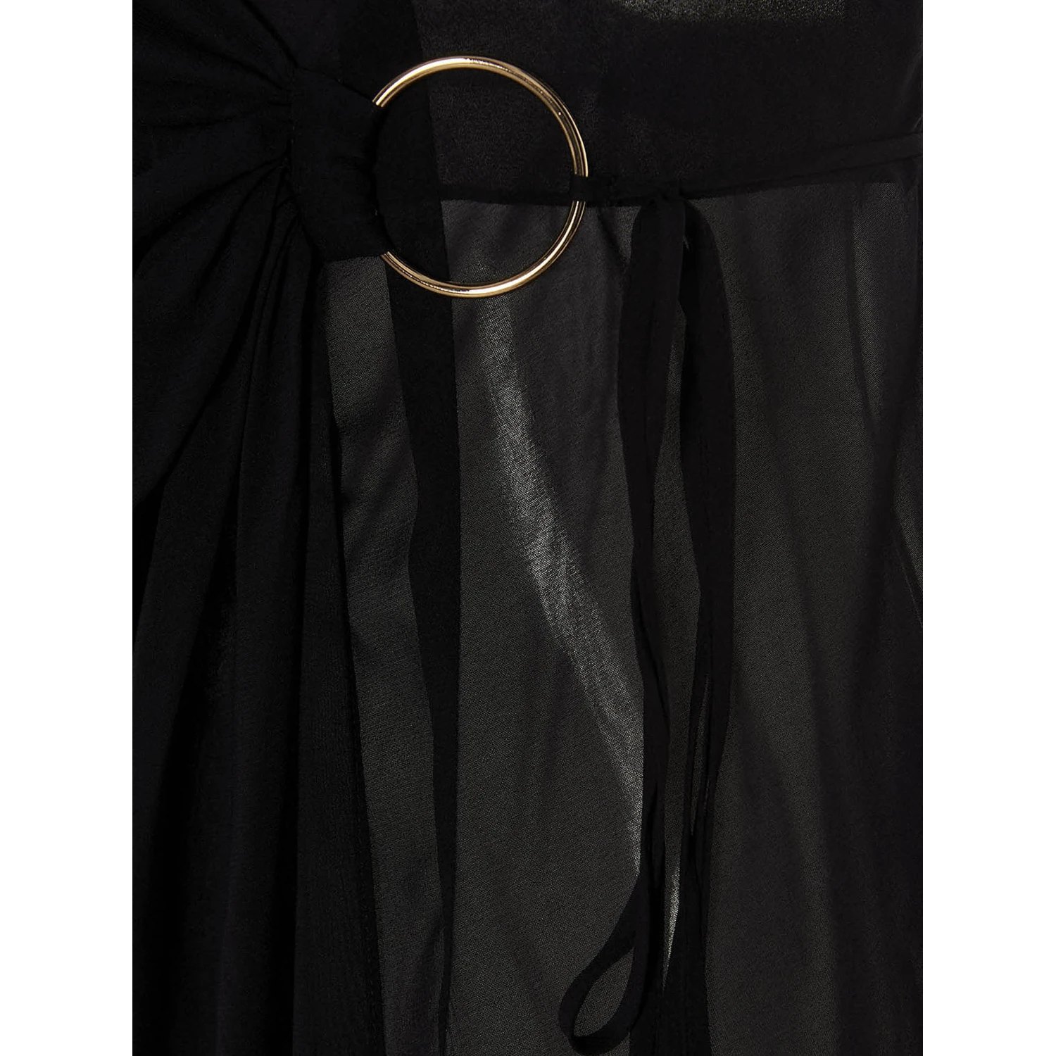 Black Silk Long Dress