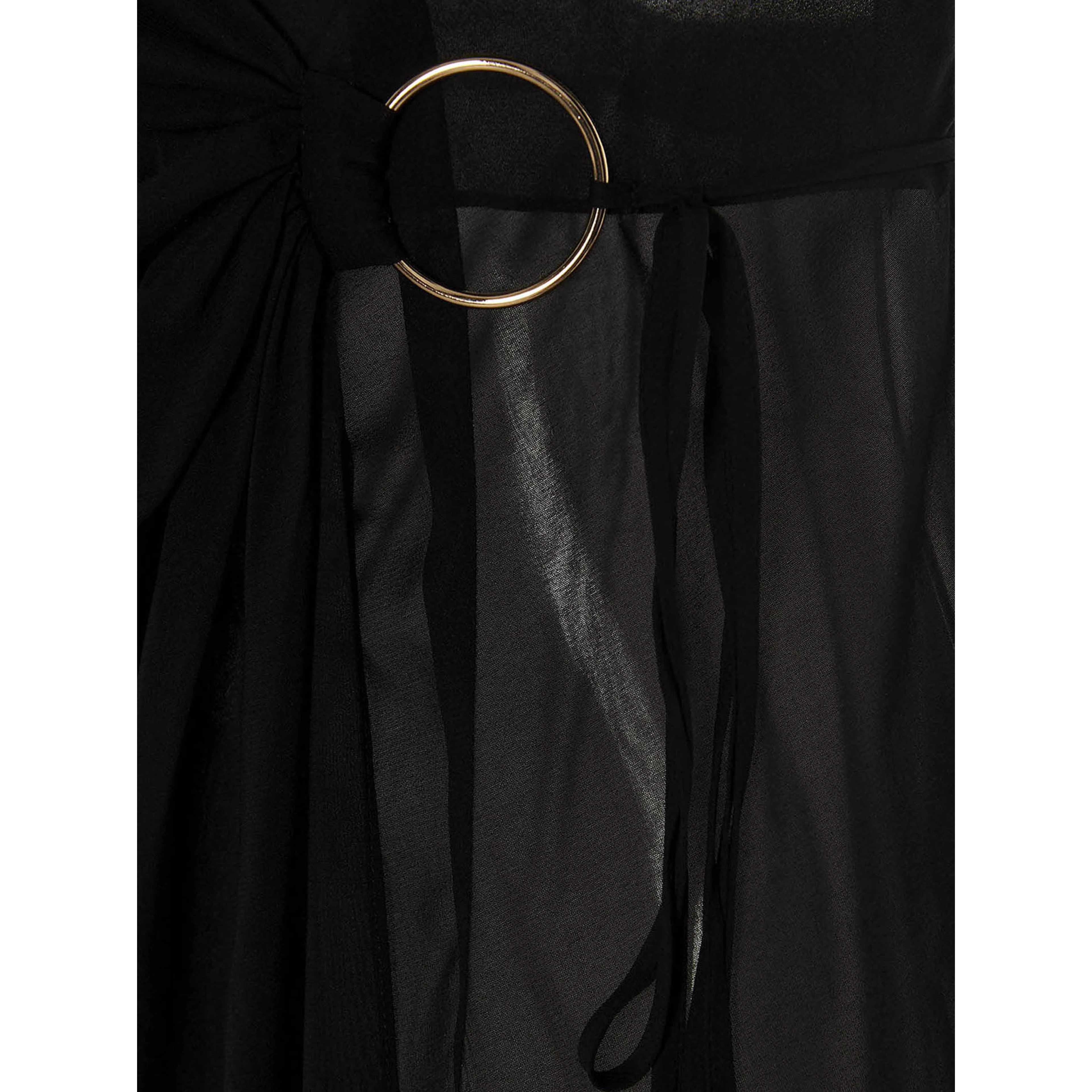 Black Silk Long Dress
