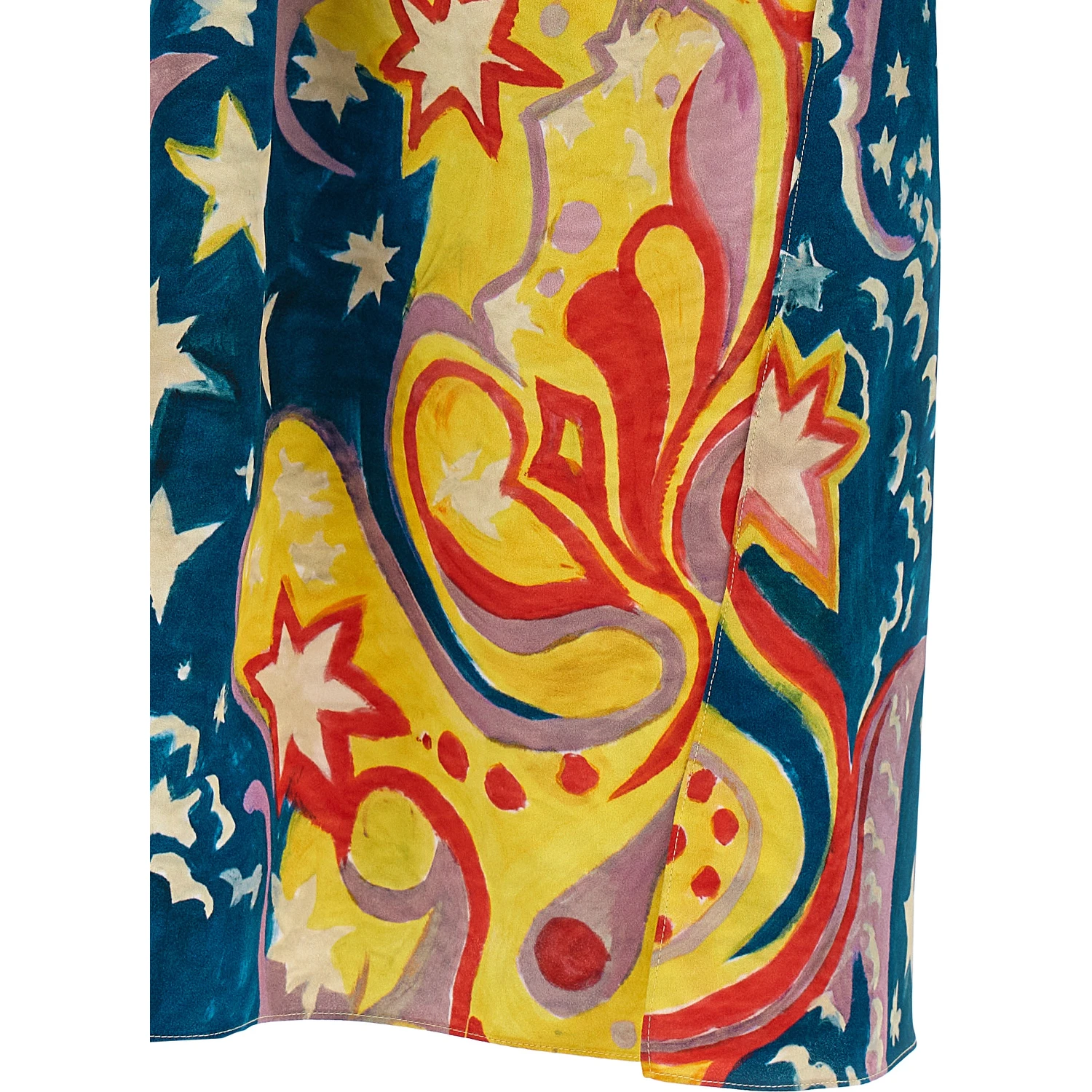 Multicolor Viscose Long Dress