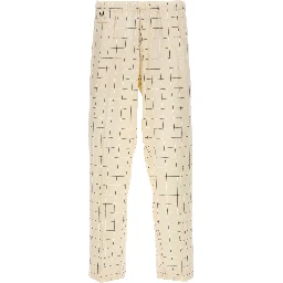 Bicolor Rayon Casual Pants