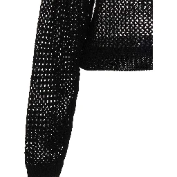 Black Cotton Cardigan