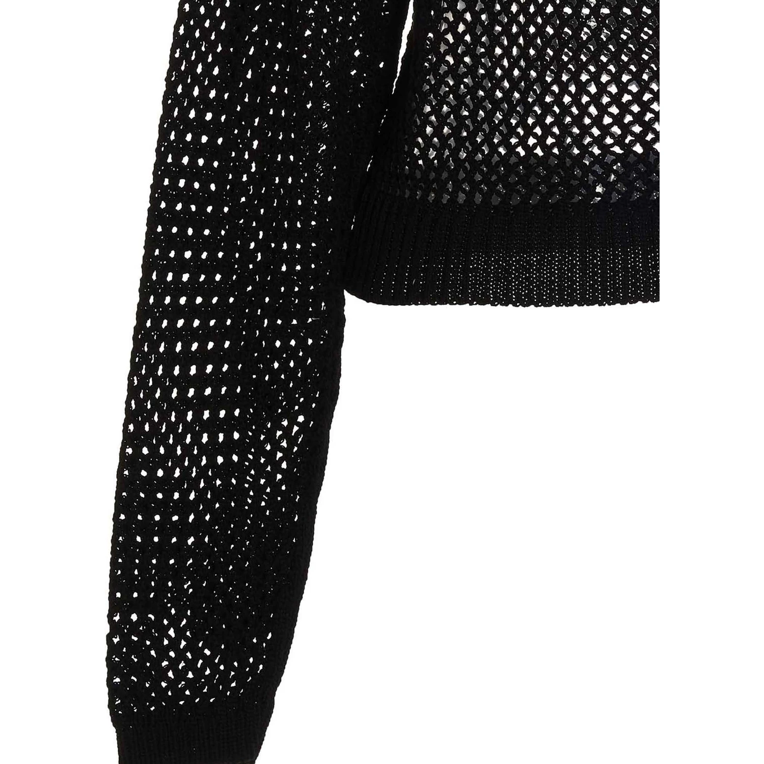 Black Cotton Cardigan