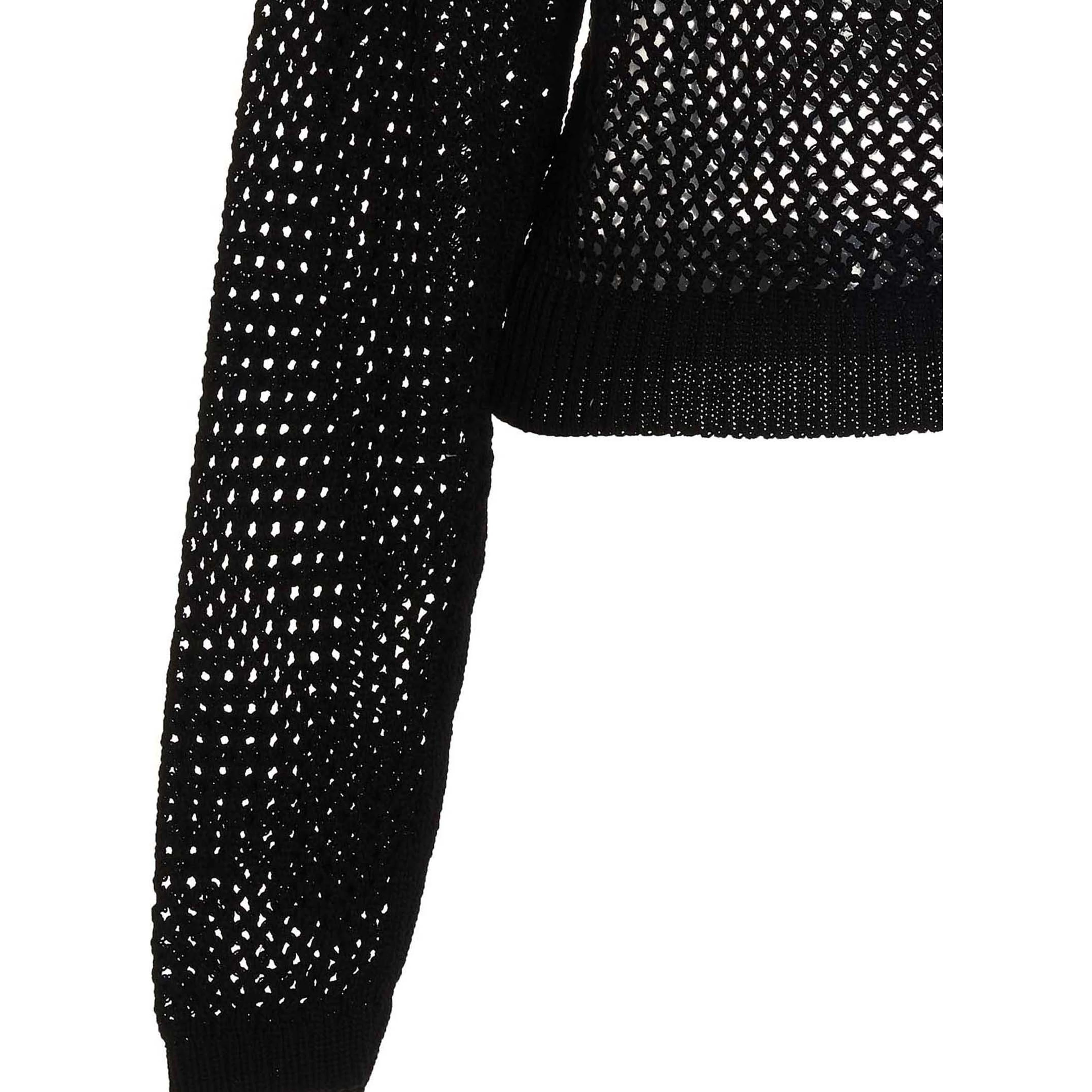 Black Cotton Cardigan