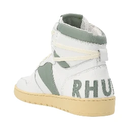 Bicolor Calfskin High Top Sneakers