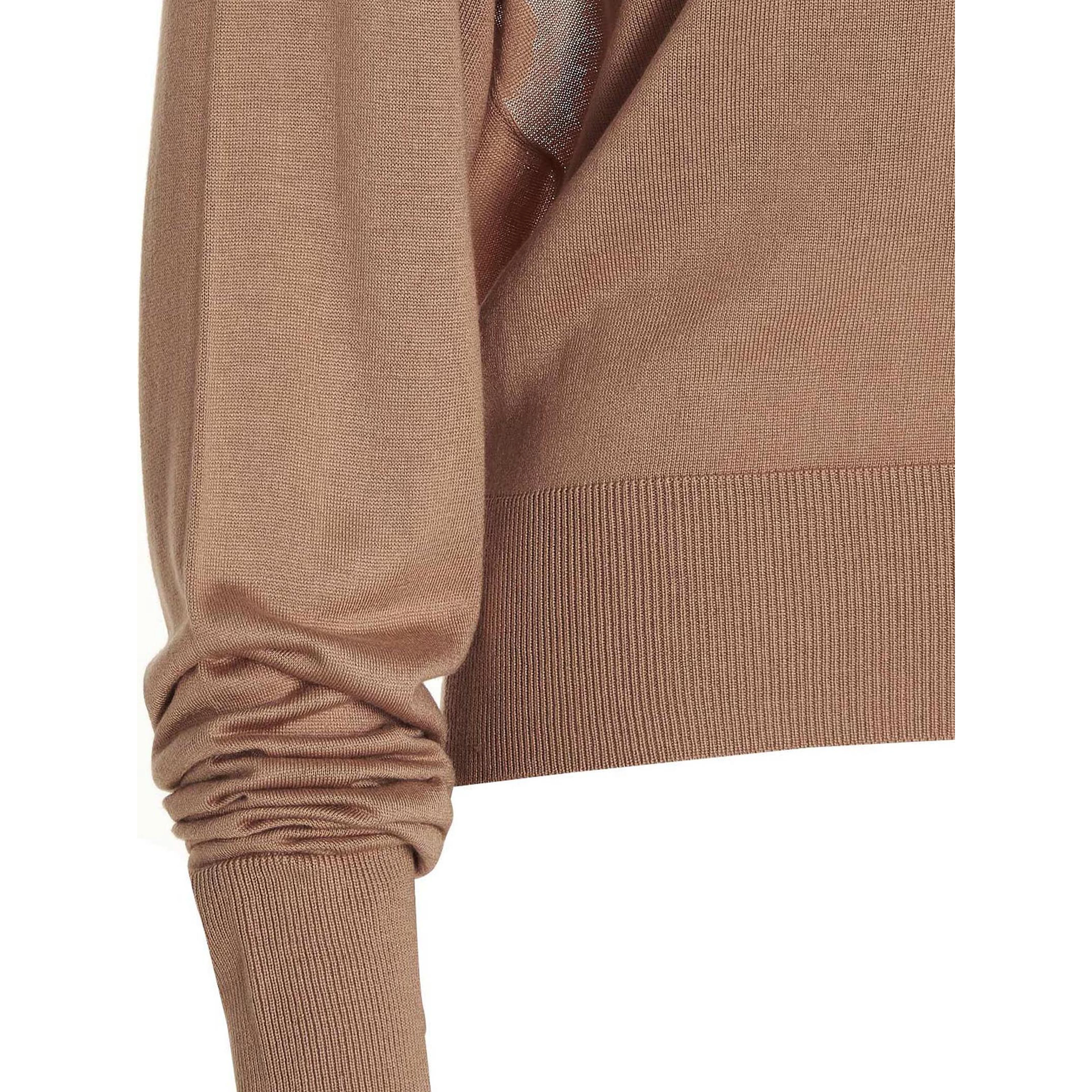Beige Silk Cardigan