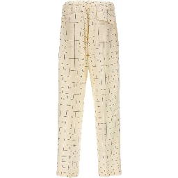 Bicolor Rayon Casual Pants