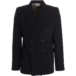 Blue Virgin Wool Blazer