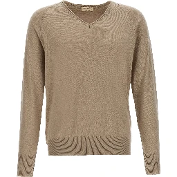 Beige Cotton Cardigan