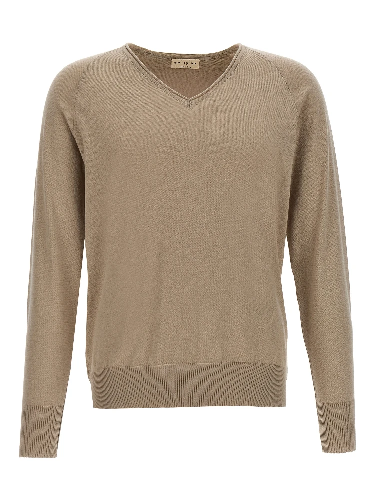 Beige Cotton Cardigan