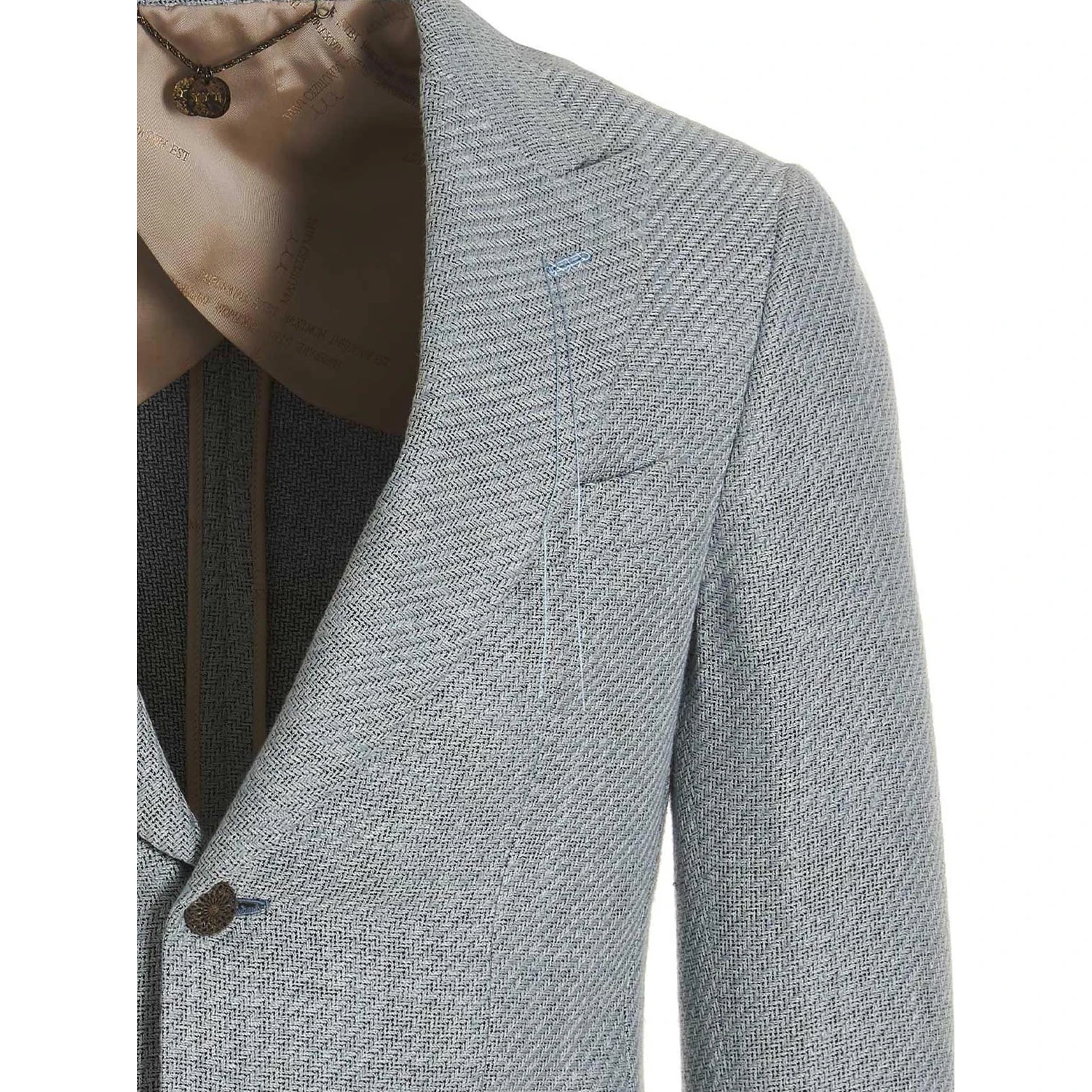 Blue Silk Blazer