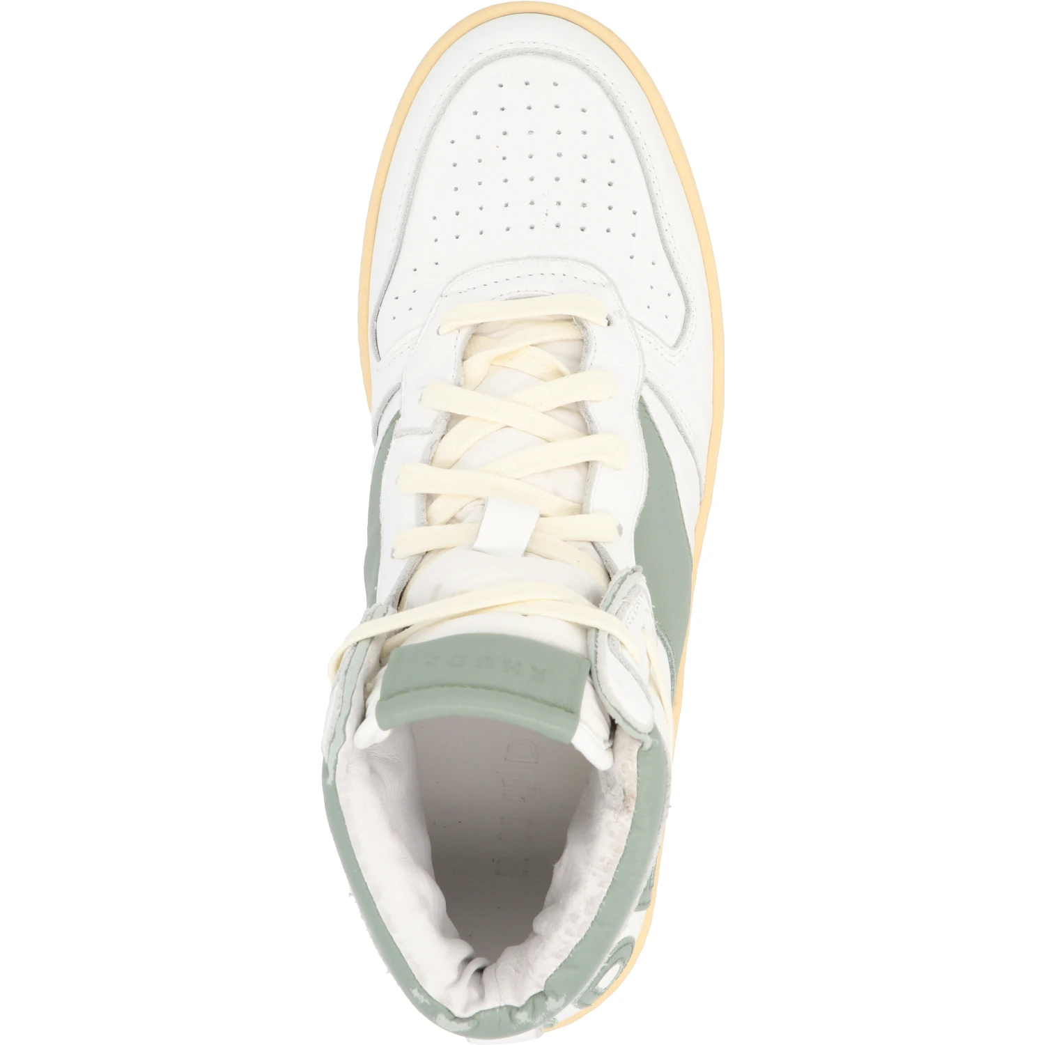 Bicolor Calfskin High Top Sneakers