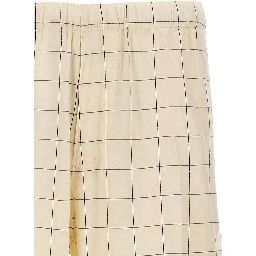 Bicolor Rayon Casual Pants