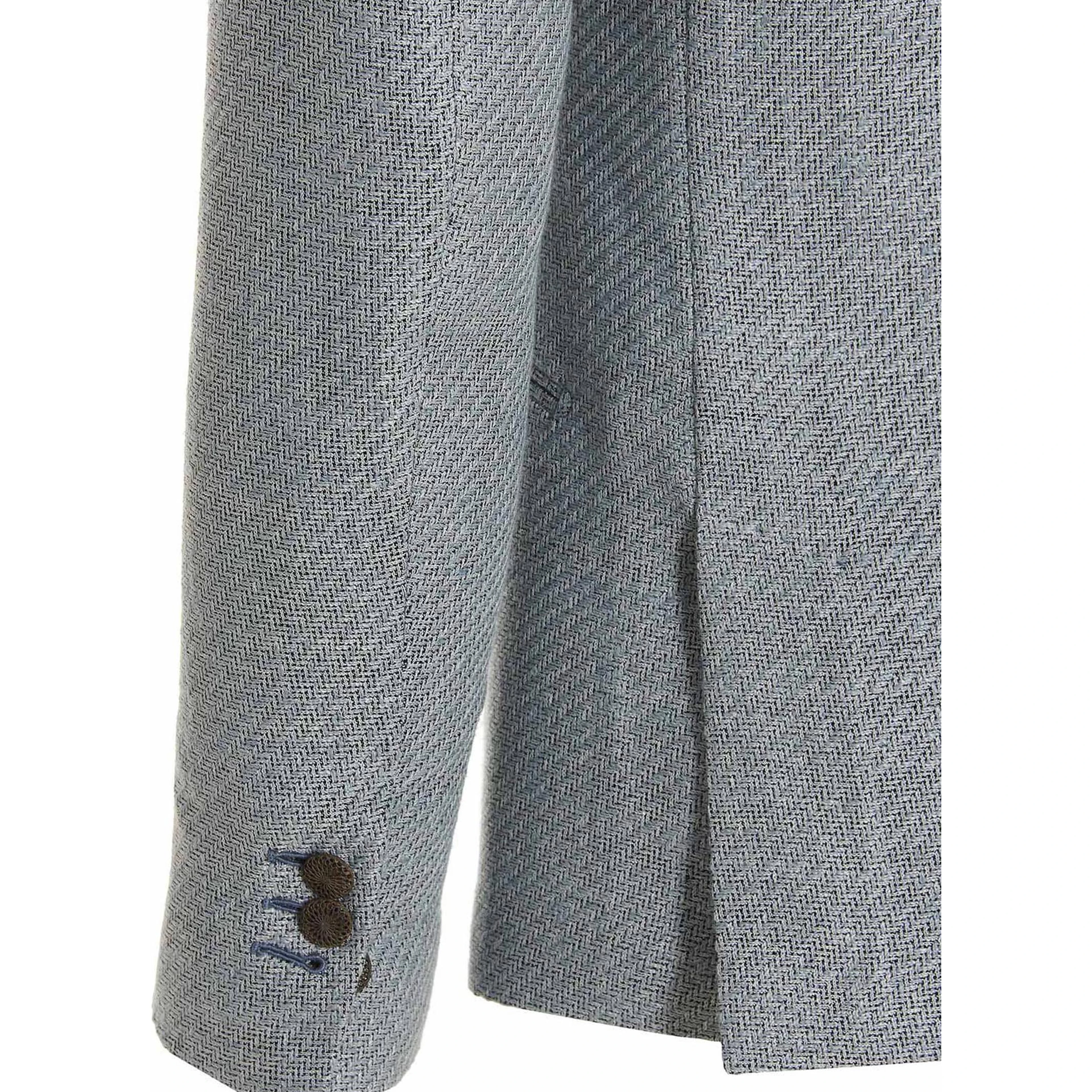 Blue Silk Blazer