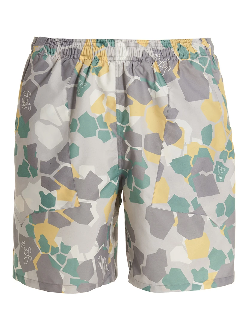 Multicolor Polyethylene Shorts