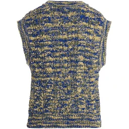Multicolor Cotton Sleeveles Sweater