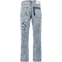 Blue Cotton Slim Fit Jeans
