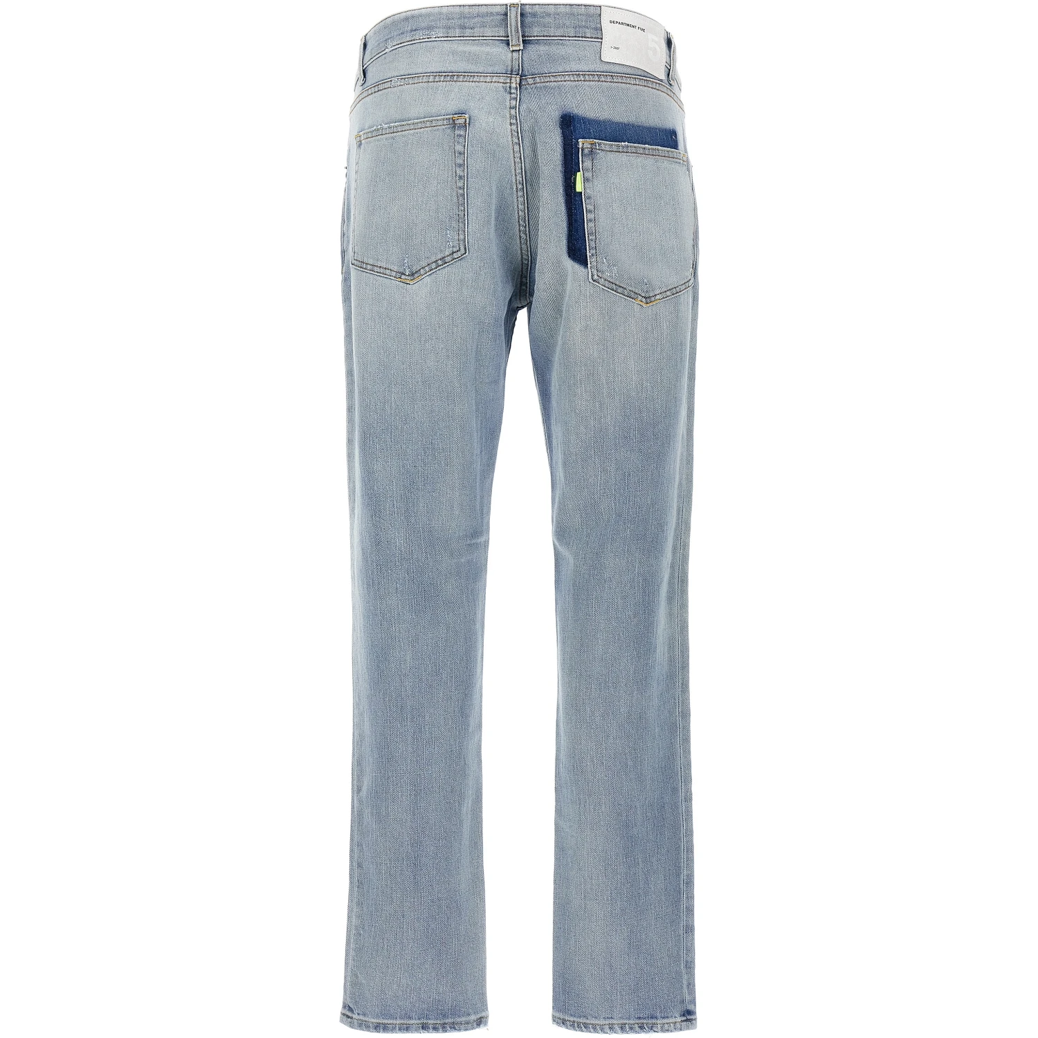 Blue Cotton Slim Fit Jeans