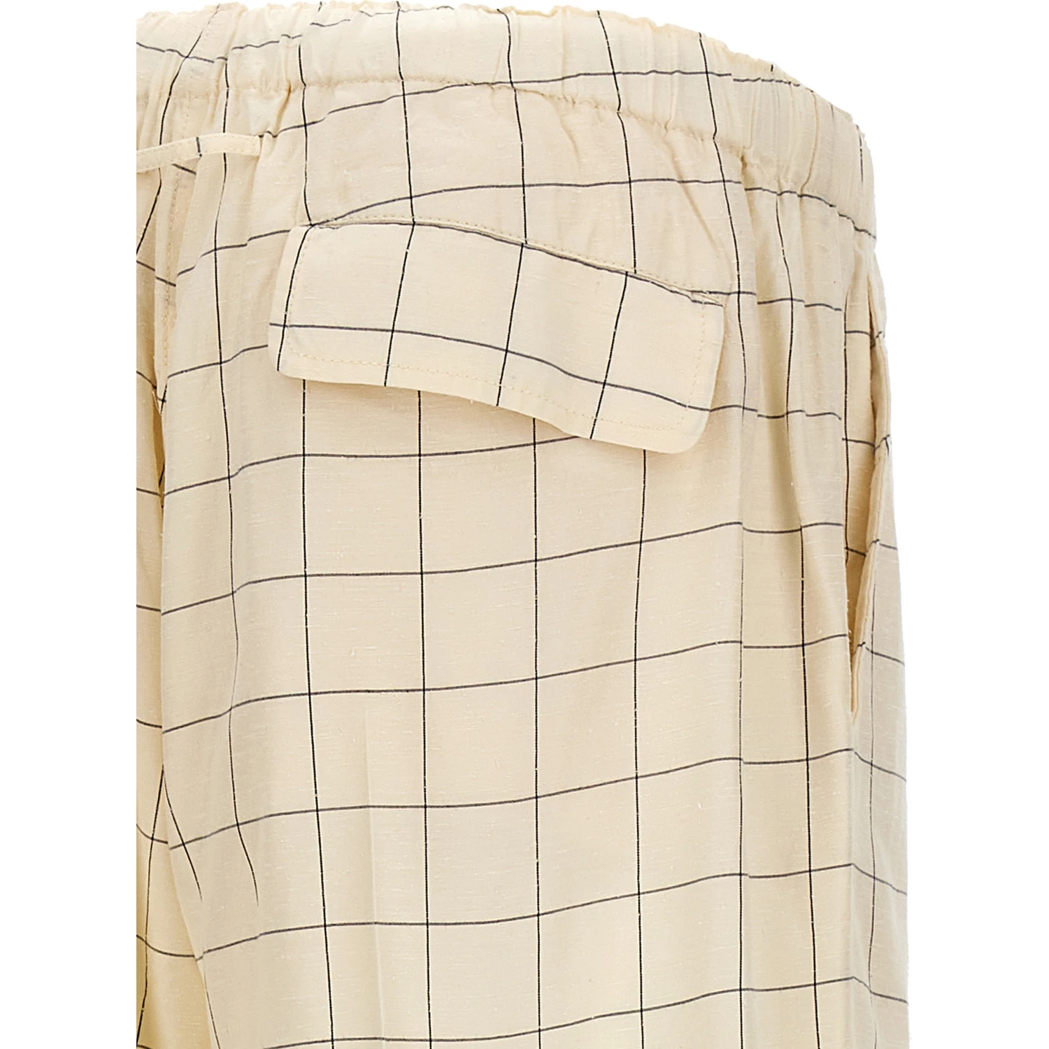 Bicolor Rayon Casual Pants