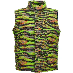 Multicolor Cotton Sleeveless Jacket