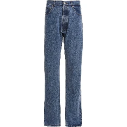 Blue Cotton Relaxed Fit Jeans