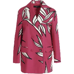 Fuchsia Cotton Blazer