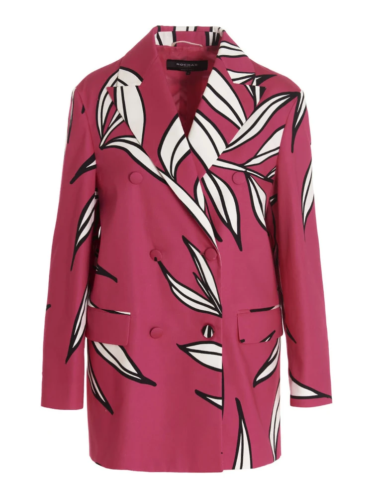 Fuchsia Cotton Blazer