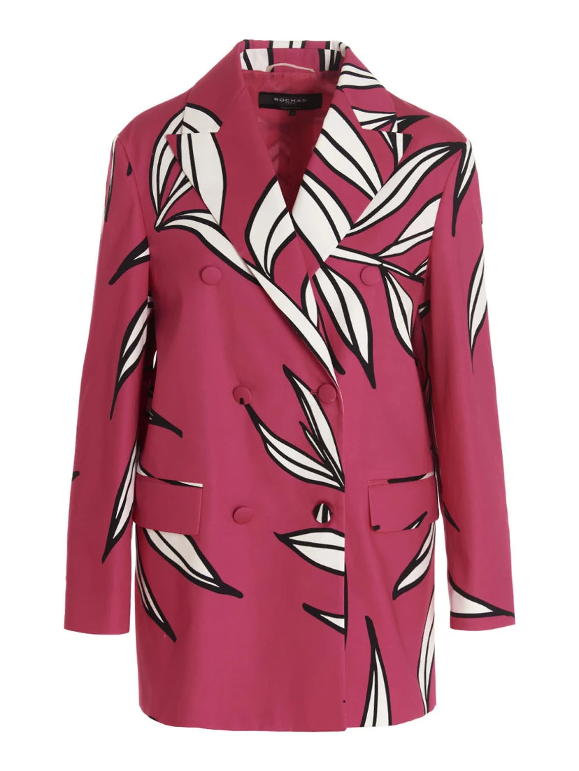 Fuchsia Cotton Blazer