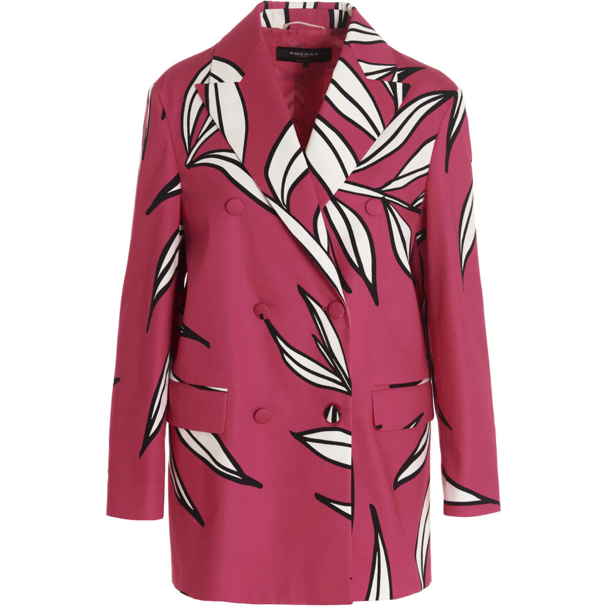 Fuchsia Cotton Blazer