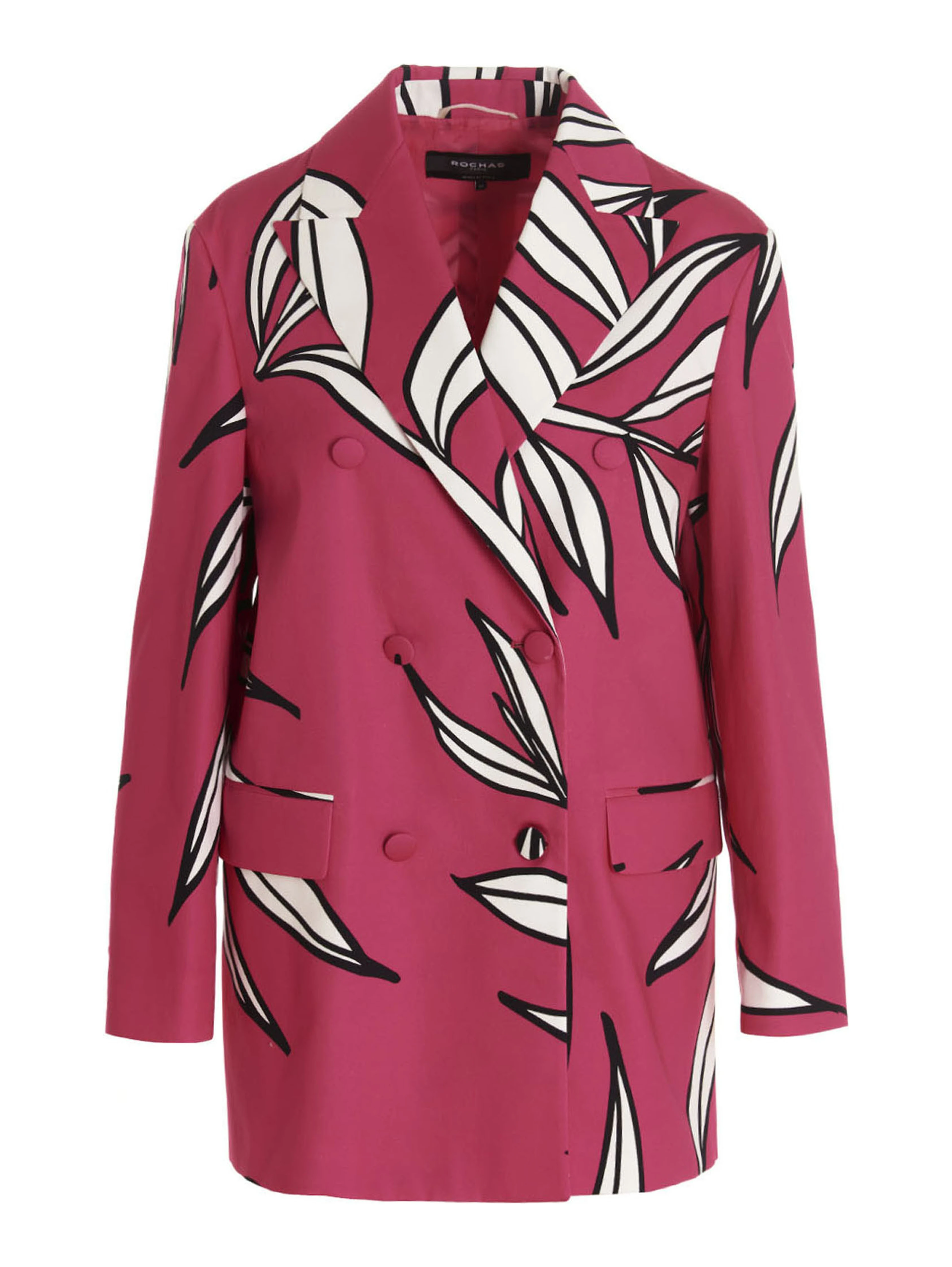Fuchsia Cotton Blazer