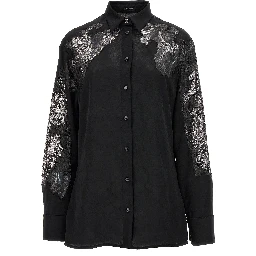 Black Polyester Blouse