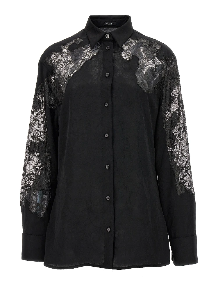 Black Polyester Blouse