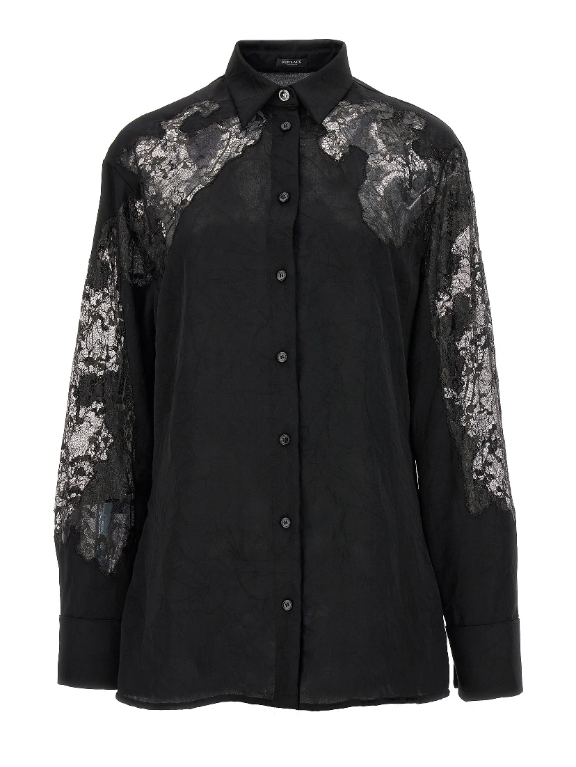 Black Polyester Blouse