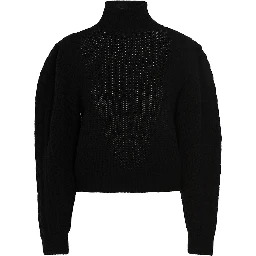 Black Wool Cardigan
