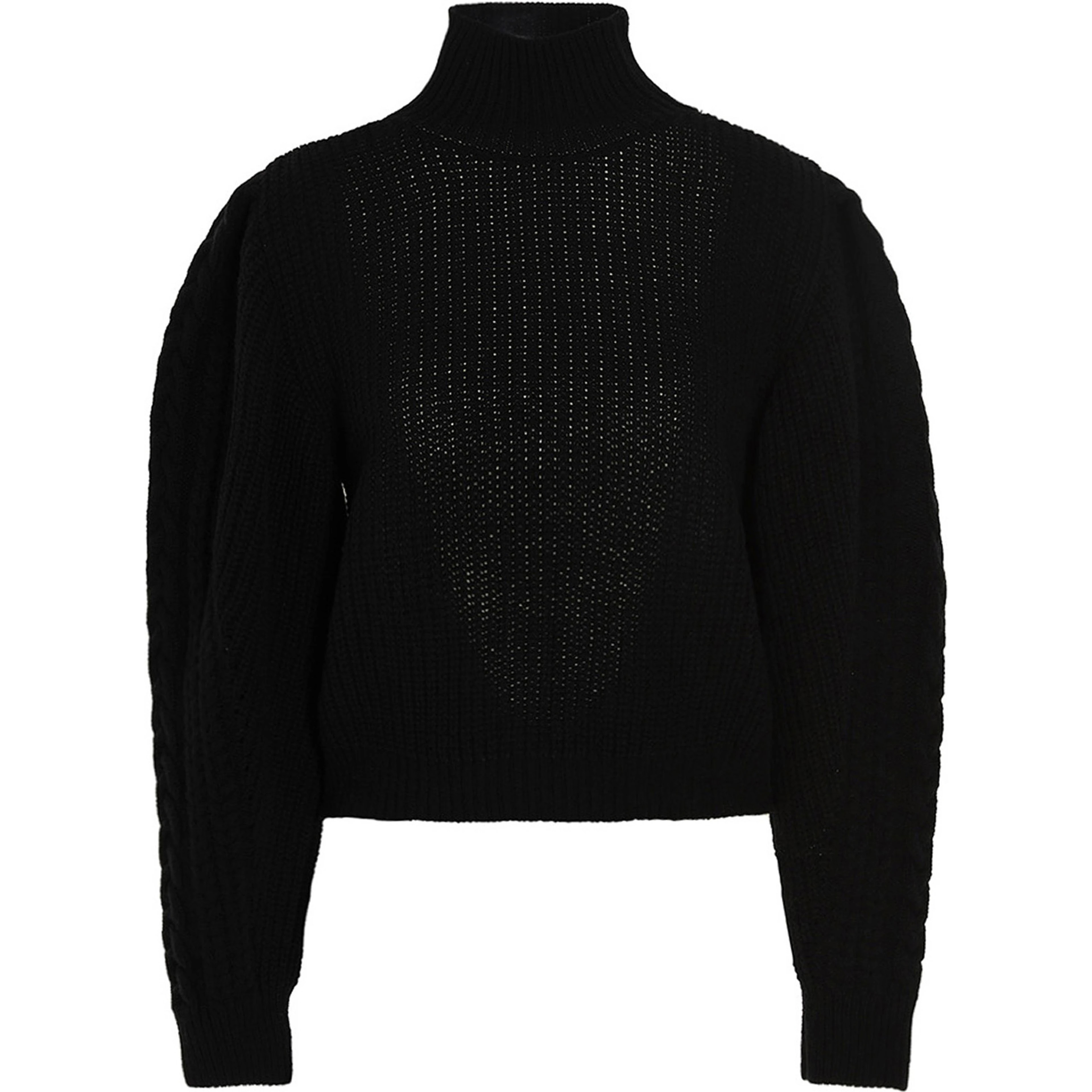 Black Wool Cardigan