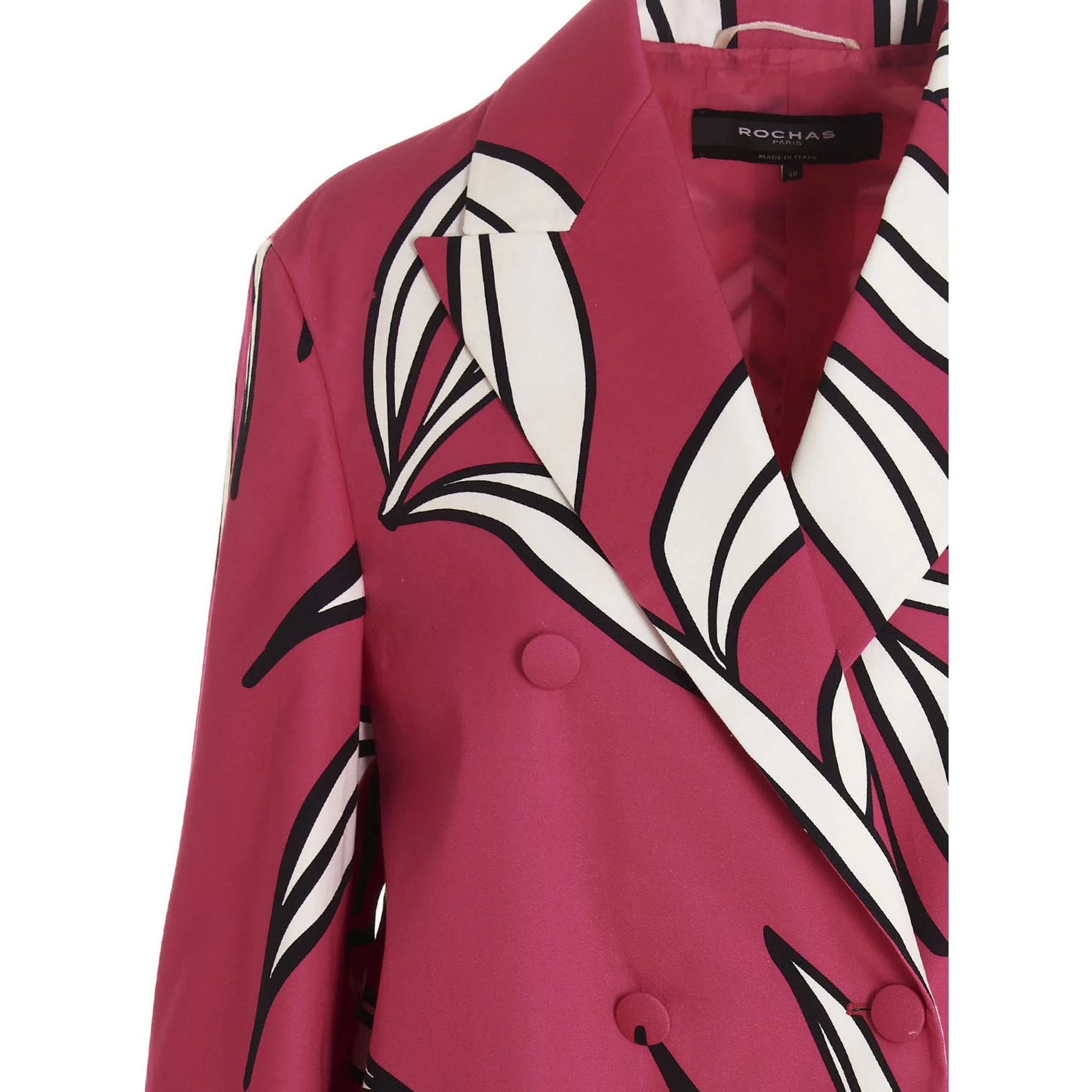 Fuchsia Cotton Blazer