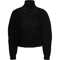 Black Wool Cardigan