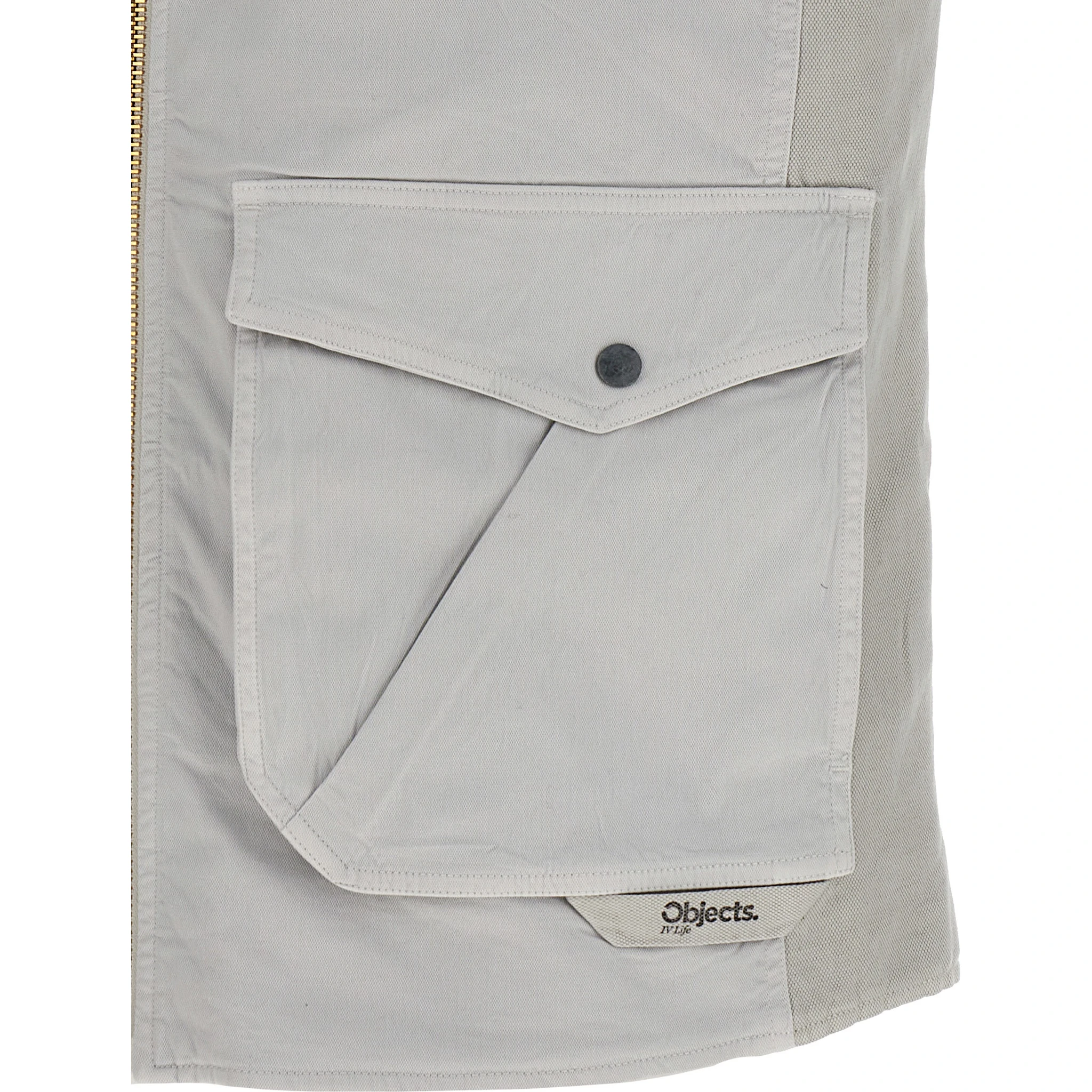 Gray Cotton Sleeveless Jacket