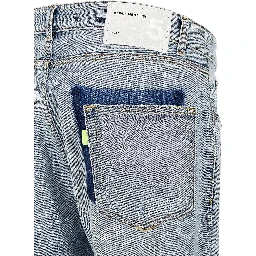 Blue Cotton Slim Fit Jeans