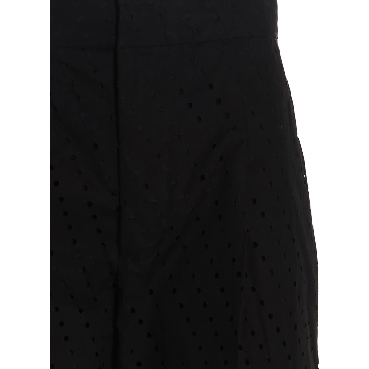Black Cotton Casual Pants