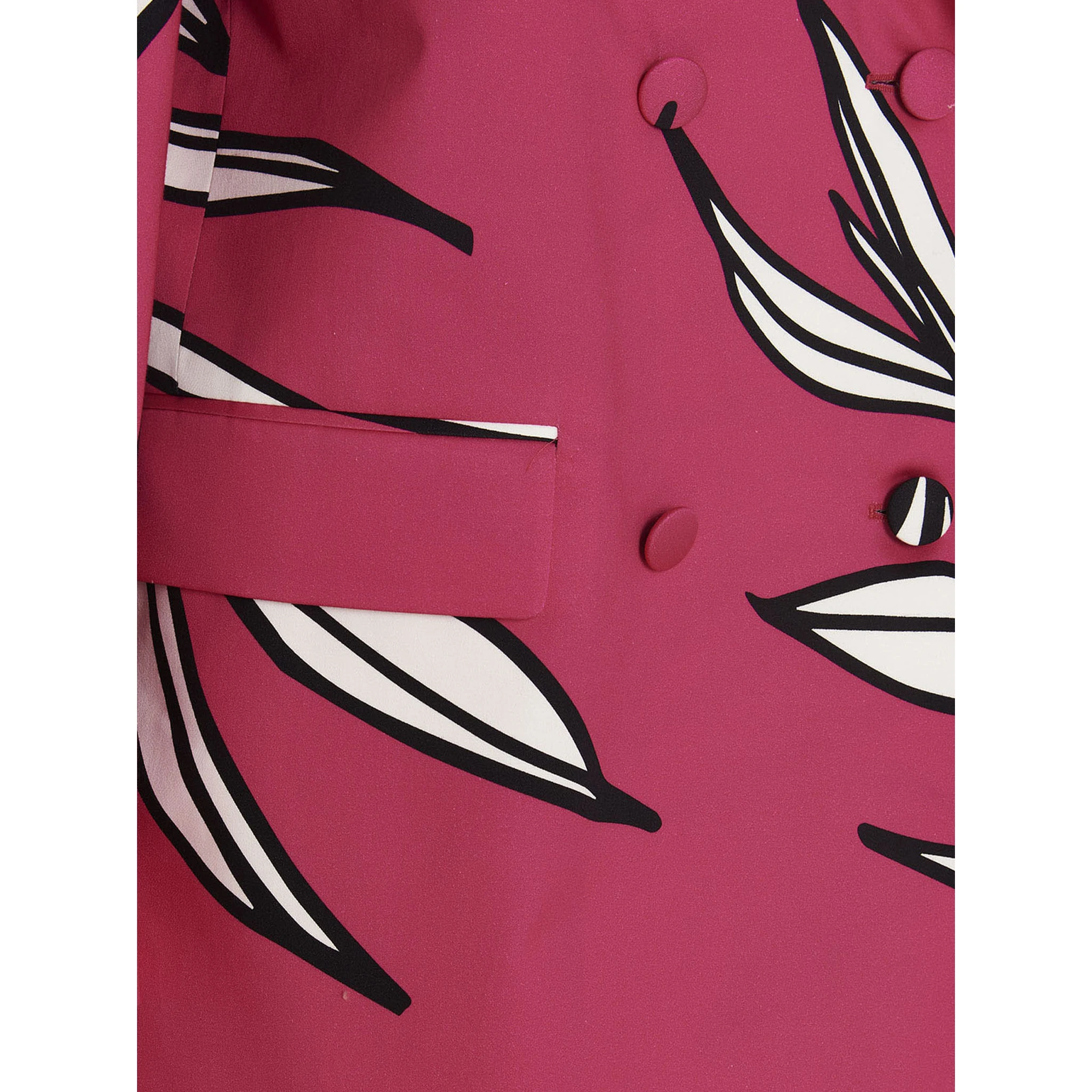 Fuchsia Cotton Blazer