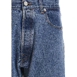 Blue Cotton Relaxed Fit Jeans