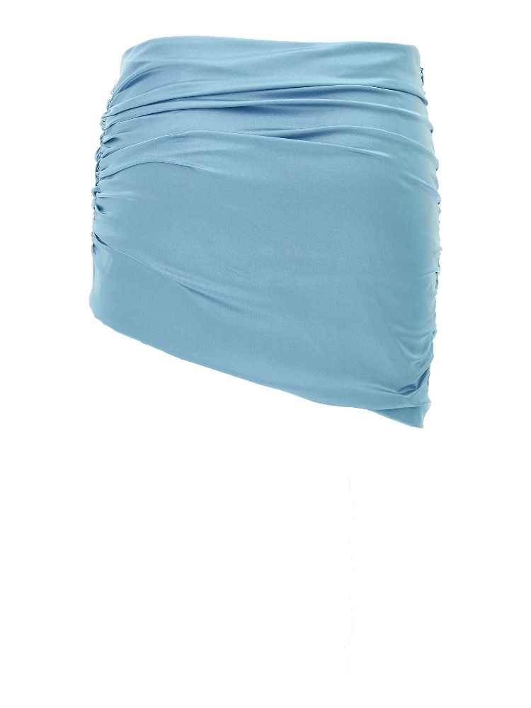 Blue Silk Long Skirt alternative