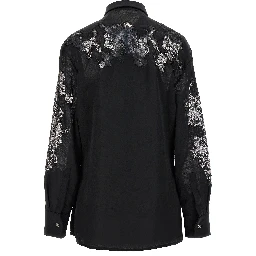 Black Polyester Blouse